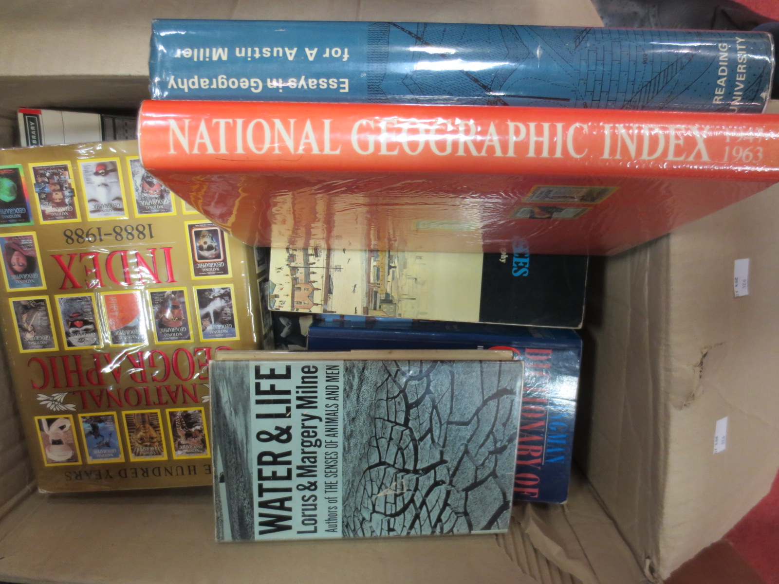 Books, Geology, geography, climate and similar themes, in 3 boxes
