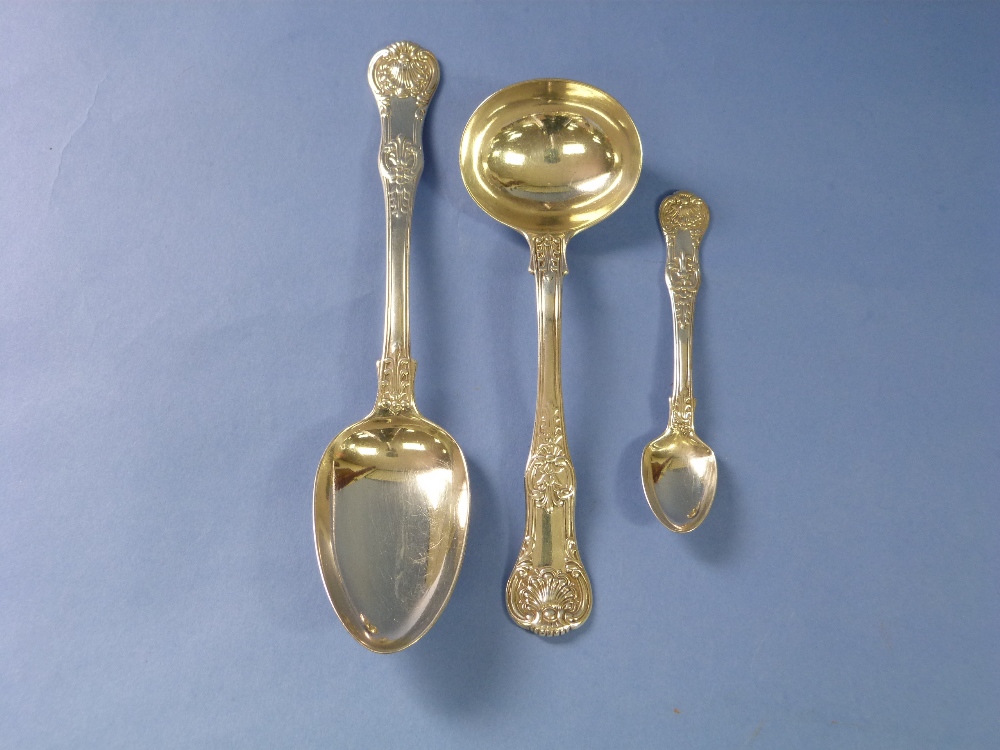 A set of twelve George VI silver Queens pattern Table Spoons, by William Eaton, hallmarked London,