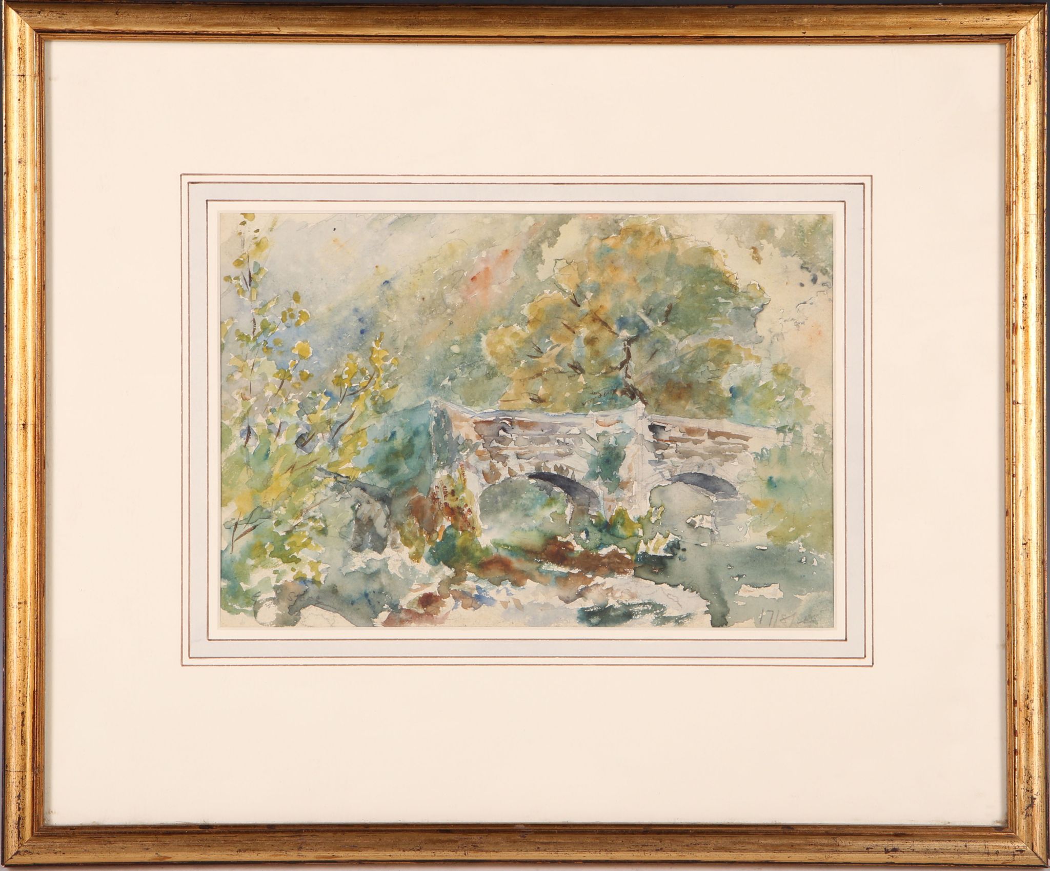 E. Stone (1920s), a pair of pastoral watercolours, one entitled `Near Fernworthy`, both mounted,