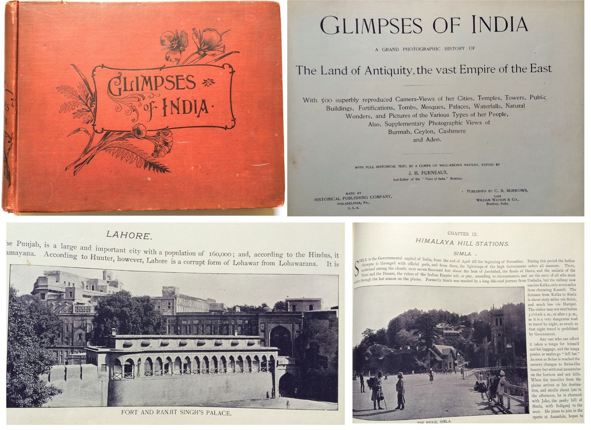 PHOTOGRAPHIC RECORD - GLIMPSES OF INDIA - Glimpses of India, A Grand Photographic History of the