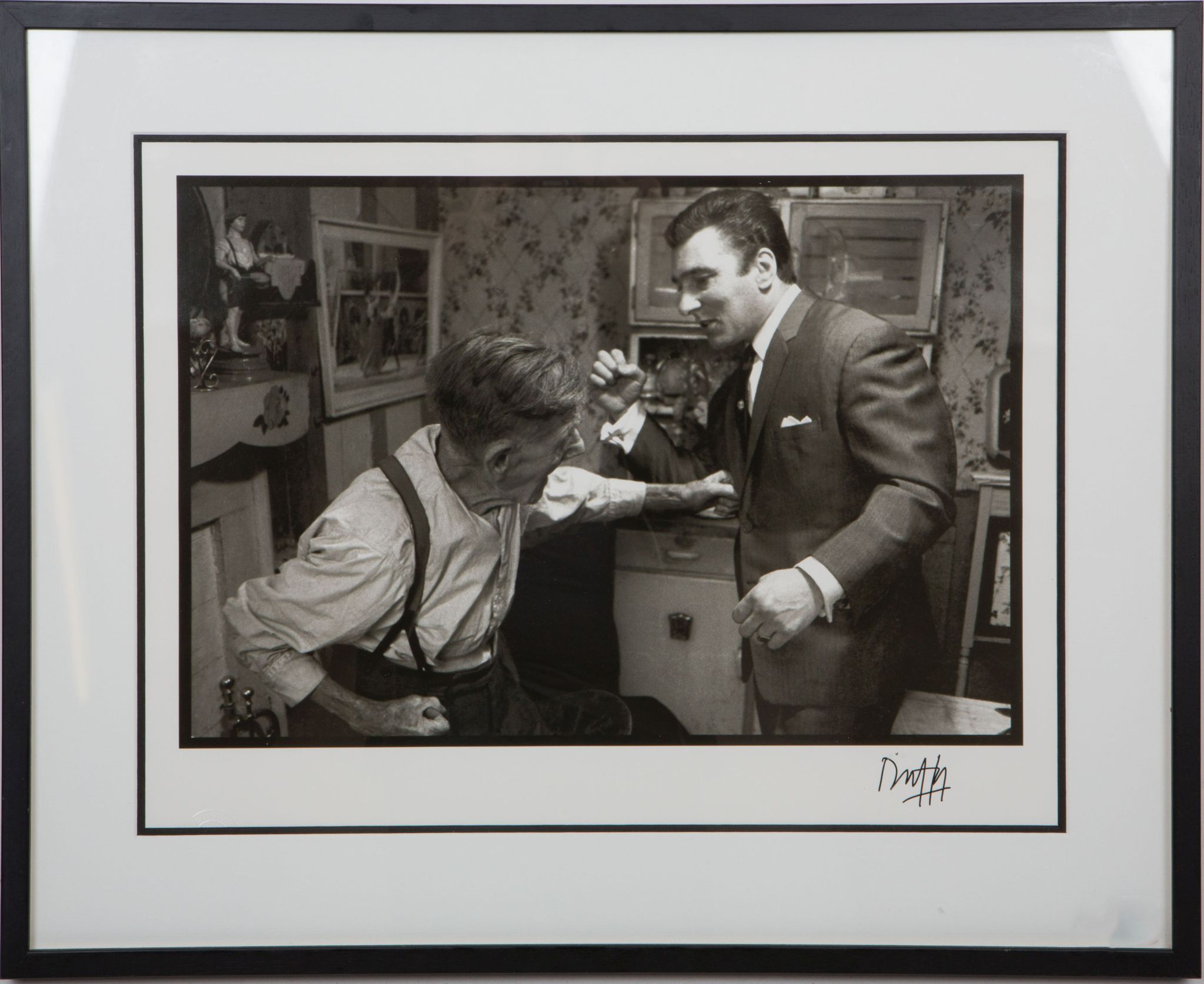 •Brian Duffy (British 1933-2010), `Ronnie Kray with Grandfather 1964`, silver gelatin print, front