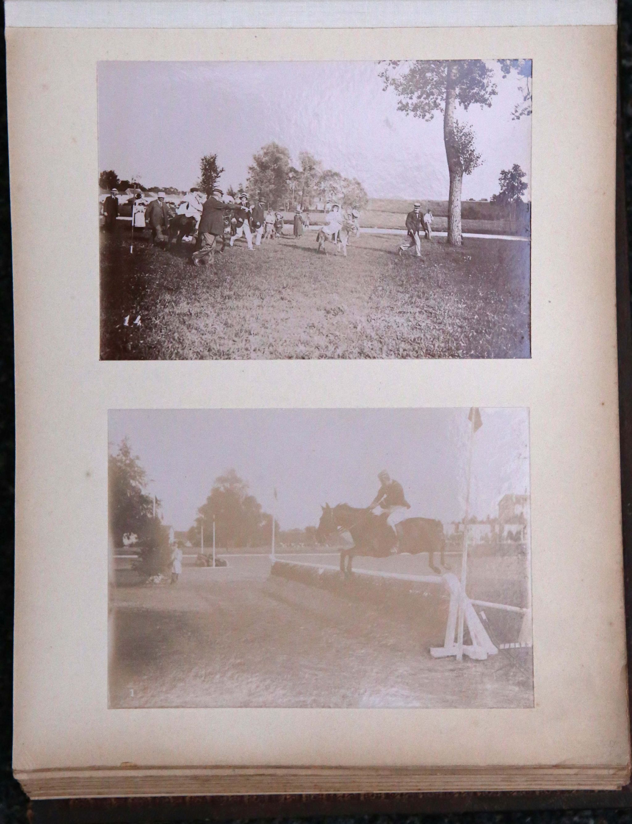 A photo album, horse racing, France, circa 1900. - Image 2 of 2