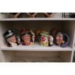 Royal Doulton Circus jugs; limited edition, The Snake Charmer D6912, 2479/2500, The Fortune Teller