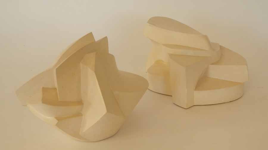 Frederick Leslie KENETT (1924-2012), a late 20th Century plaster sculpture of abstract form circa