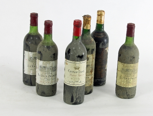 Bordeaux: Chateau Latour Pradots 1984, 3 bottles, Haut Medoc Chateau Coufran 1964, 2 bottles,