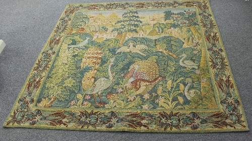 A Hines of Oxford 'Bestiare' tapestry, 20th Century in the 16th Century Brussels style, 178cm x - Image 2 of 3