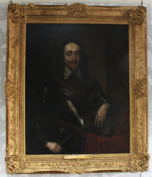 After Van Dyck/Portrait of Charles I/oil on canvas, 106.75cm x 86.5cm (42" x 34") Condition