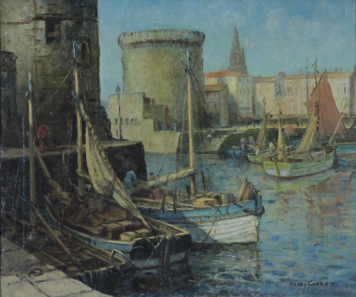 Hilary Cobbett/Entry to Port, La Rochelle/oil on canvas, 51cm x 61cm (20" x 24")/see illustration