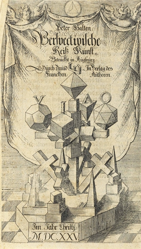 HALFT, Peter (fl. c.1630). Perspectivische Reiß Kunst. Augsburg: David Franck, for the author, 1625.