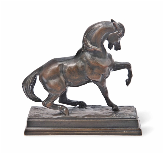 A FRENCH BRONZE MODEL OF A TURKISH HORSE, CHEVAL TURC (NO 3)
LATE 19TH CENTURY, AFTER ANTOINE