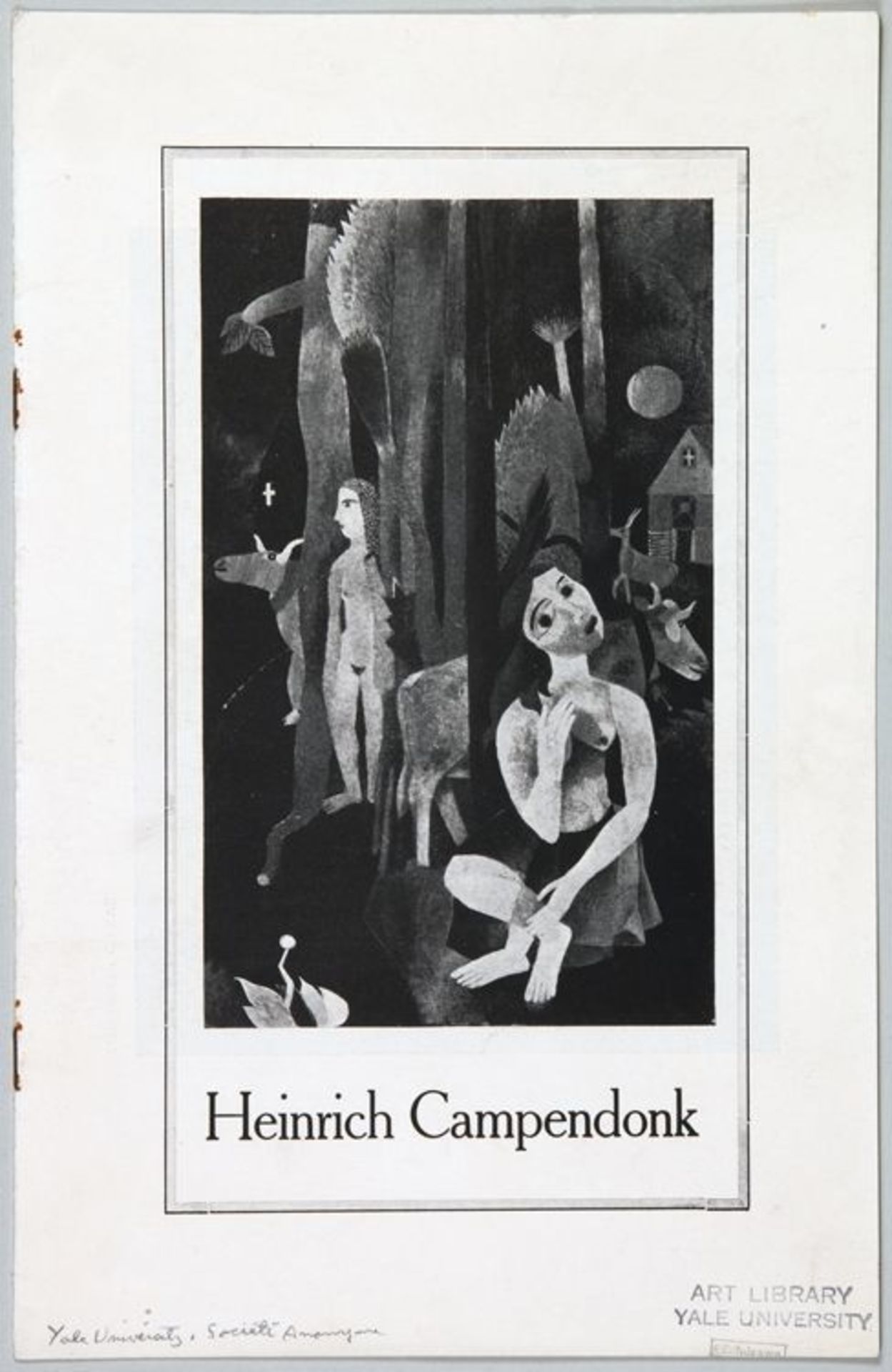 Société anonyme - Heinrich Campendonk. New York [1925]. Mit Porträt und vier ganzseitigen