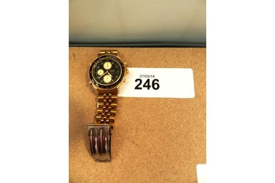 Click here to bid. Seiko quartz SQ100 7T32-6B50 chronograph Tachymeter  gents wristwatch - Non-ru