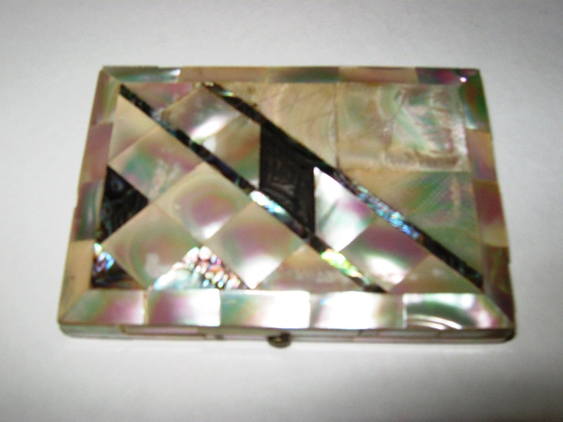 A mother of pearl cardcase