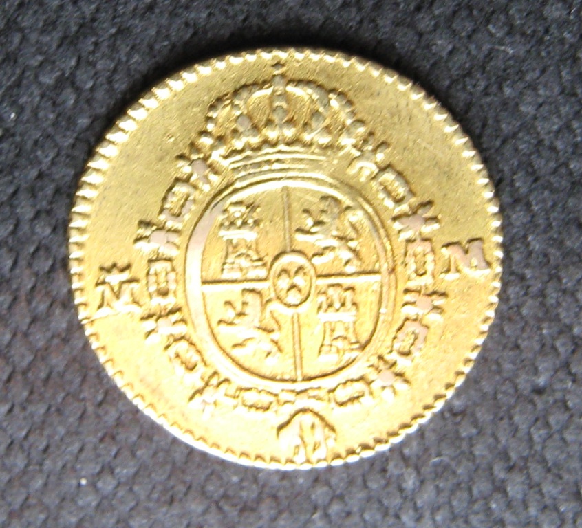 A Gold half escudo of Charles III  dated 1788