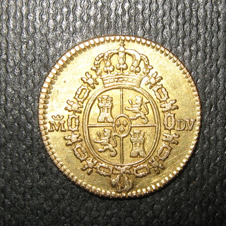 A Gold half escudo of Charles III  dated 1786