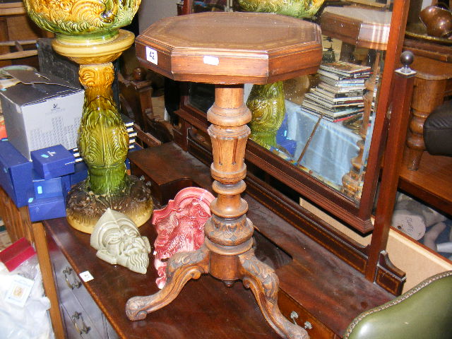 Carved Pedestal Table