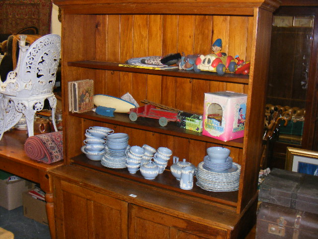 19thC. Rustic Farmhouse Oak & Pine Dresser