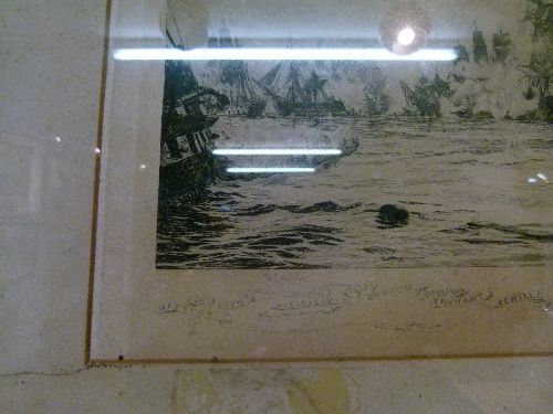 William Lionel Wyllie (1851-1931) - Etching - The Battle Of Trafalgar, published by The Fine Art - Image 3 of 6