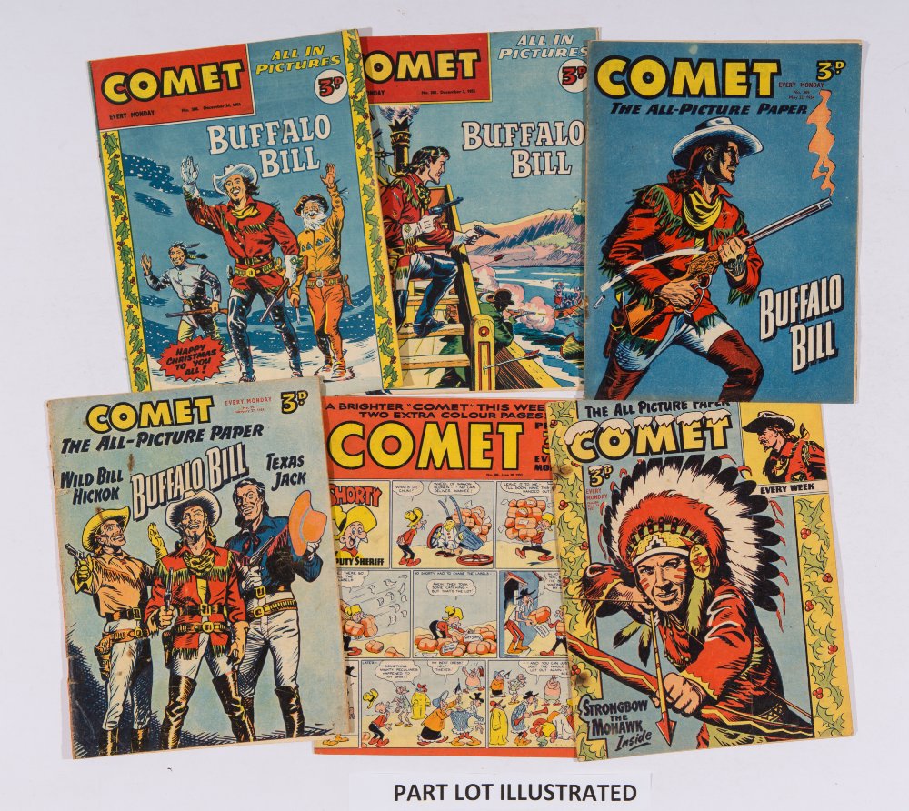 Comet (1952-55) 85 issues between 193-388 incl Xmas 1953, `54 and `55. Starring Shorty, Buffalo