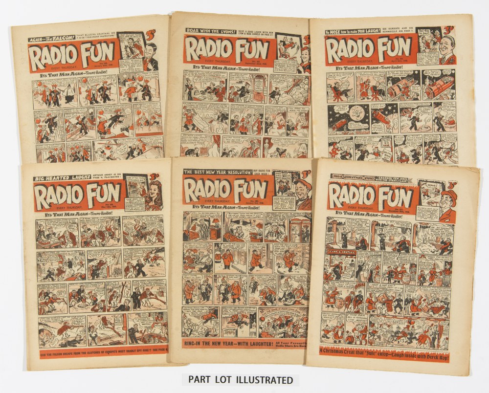 Radio Fun (1945-49) 64 issues comprising 1945 x 1, 1946 x 4, 1947 x 41, 1948 x 15, 1949 x 3.