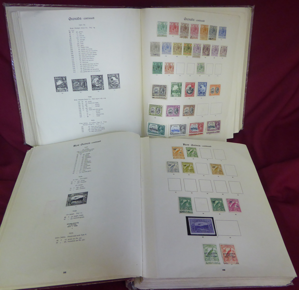 BRITISH EMPIRE collection housed in two New Imperial albums 1840-1936 M & U ranges from most