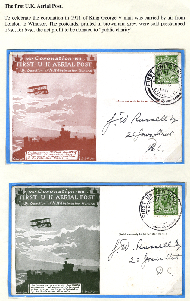 1799-1954 COVER COLLECTION written up on leaves incl. 1799 cover, Edinburgh - London bears Scottish