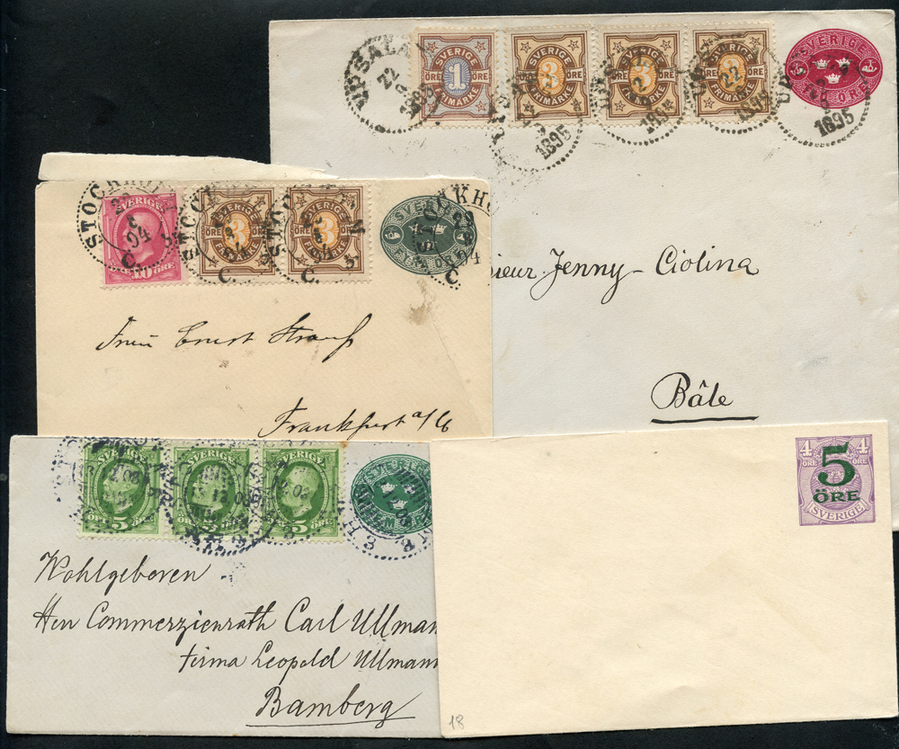 1870`s - modern accumulation of 120 items of postal stationery incl. envelopes, postcards, reply