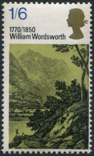 1970 Literary Anniv 1/6d Wordsworth, silver (Grasmere) omitted, UM, SG.828b, Cat. £250 Symbol: A