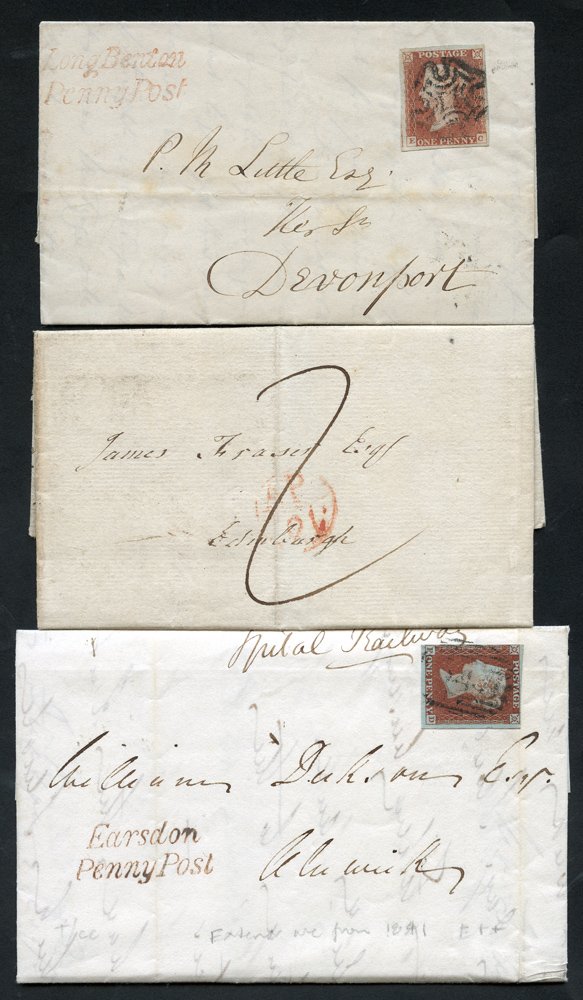 NEWCASTLE UPON TYNE range of Victorian covers (35) + single KGVI incl. 1801 small - NEWCASTLE UPON