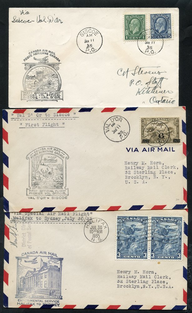 1928-35 range of first flight covers (24) incl. Western Canada Airways, 1928 Jan 25th Rolling