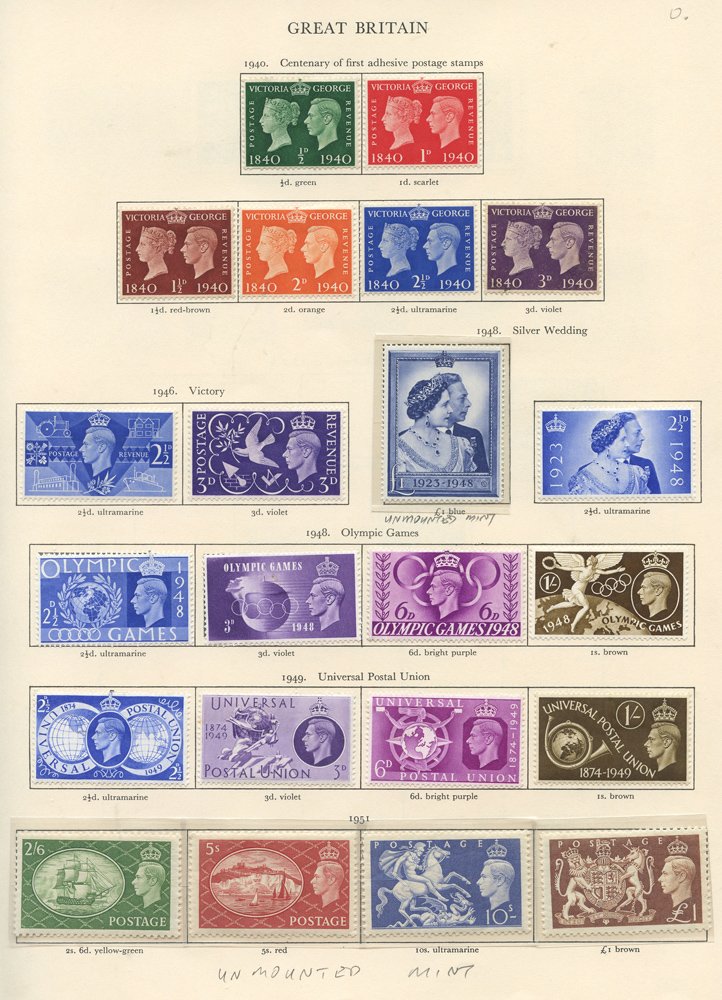 BRTITSH COMMONWEALTH KGVI M collection housed in the printed album, excellent basis for new