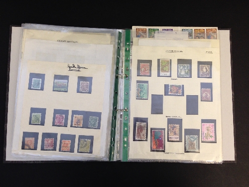 GB & Commonwealth stamps in folder mint & used.