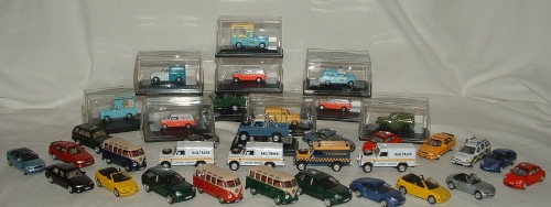 A collection of 00 1:76 Scale vehicles for display with a 00 Model Railway - 10 x Mint Boxed