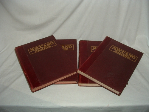 MECCANO Magazine 4 x Bound Volumes - Volume X11 January to June 1927 - Volume X11 July to December