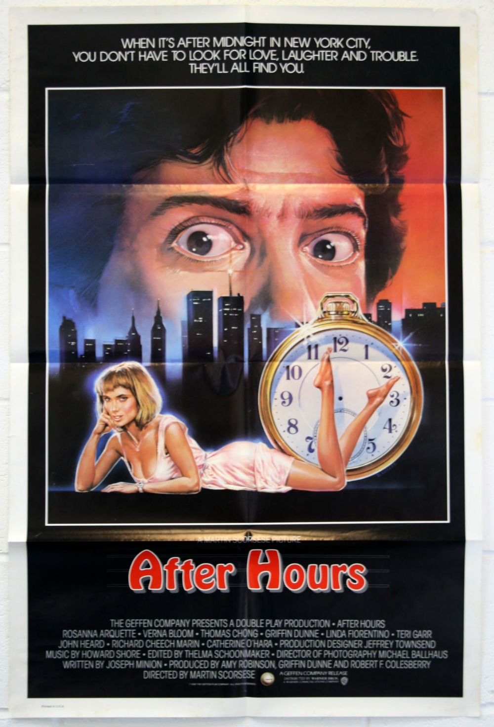 Ten Various cinema posters, dating from various periods, including After Hours (Martin Scorsese)