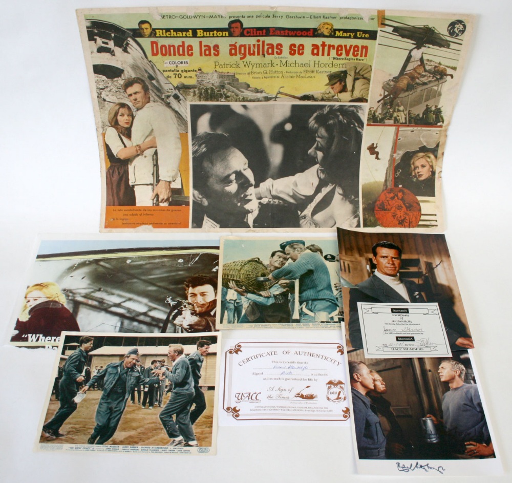 The Great Escape Lobby Cards two UK Lobby Cards in fair to very good condition, two coloured