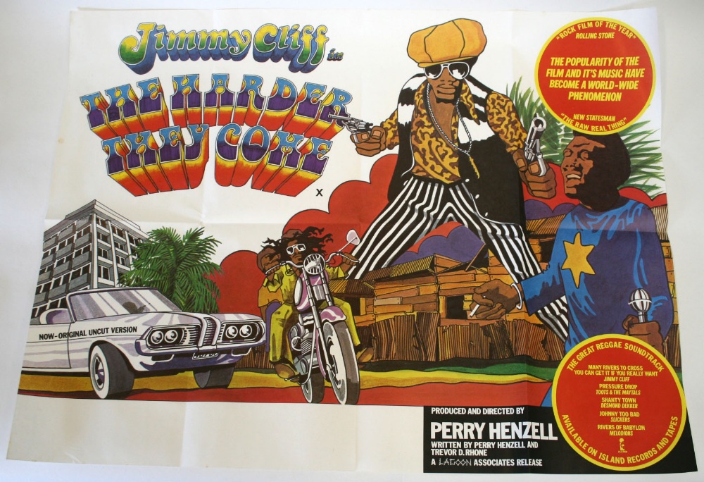The Harder They Come (Jimmy Cliff) 1972 Film Poster UK Quad in very good folded condition.