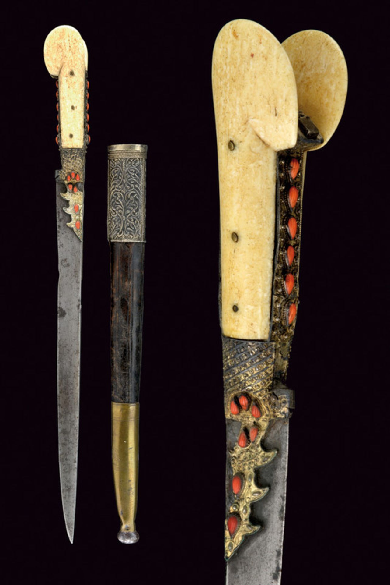 A yatagan dating: first quarter of the 19th Century provenance: Turkey Straight, single-edged blade;