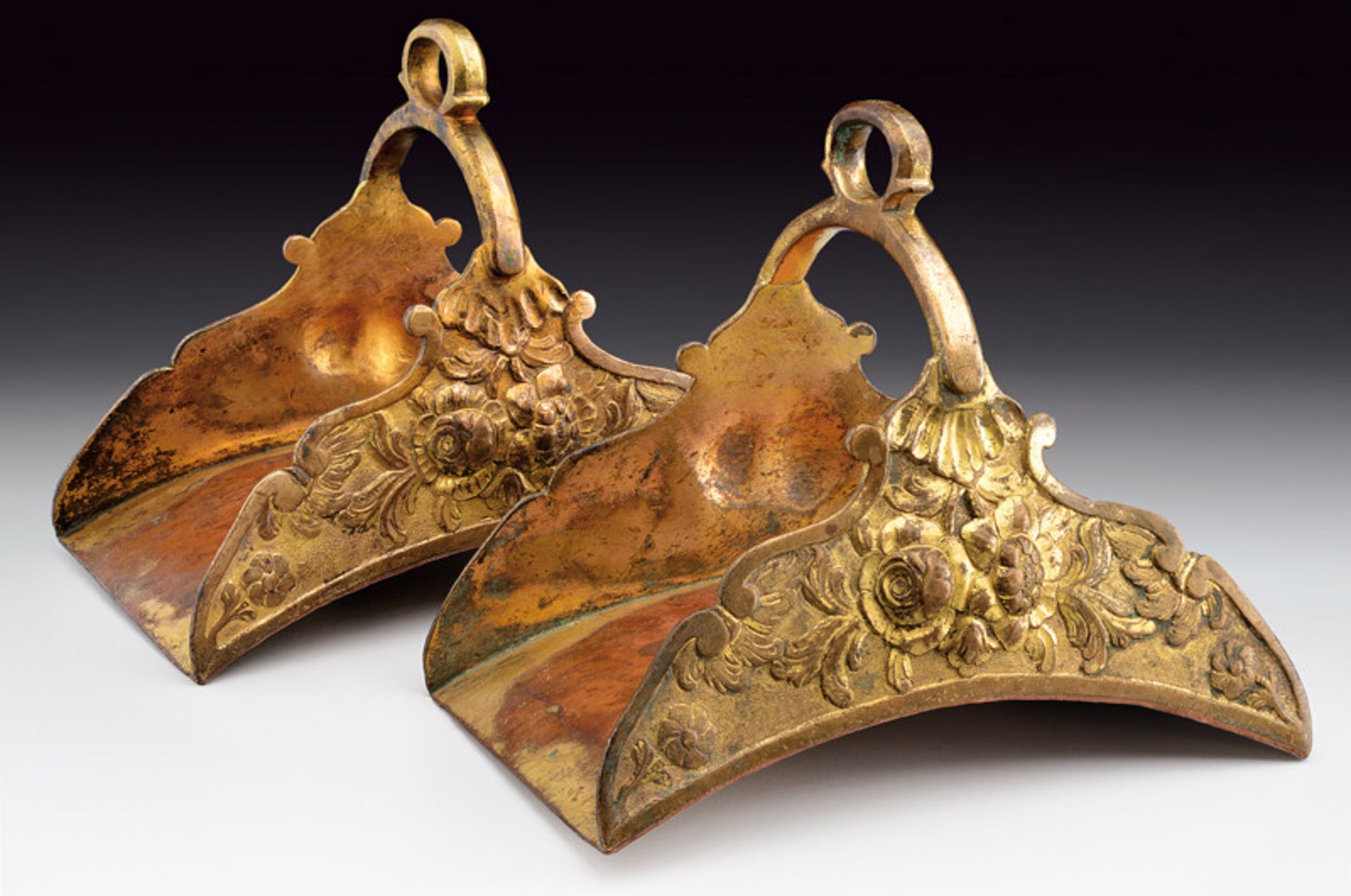 A fine and rare pair of Mameluke stirrups dating: late 17th Century provenance: Ottoman Empire Of