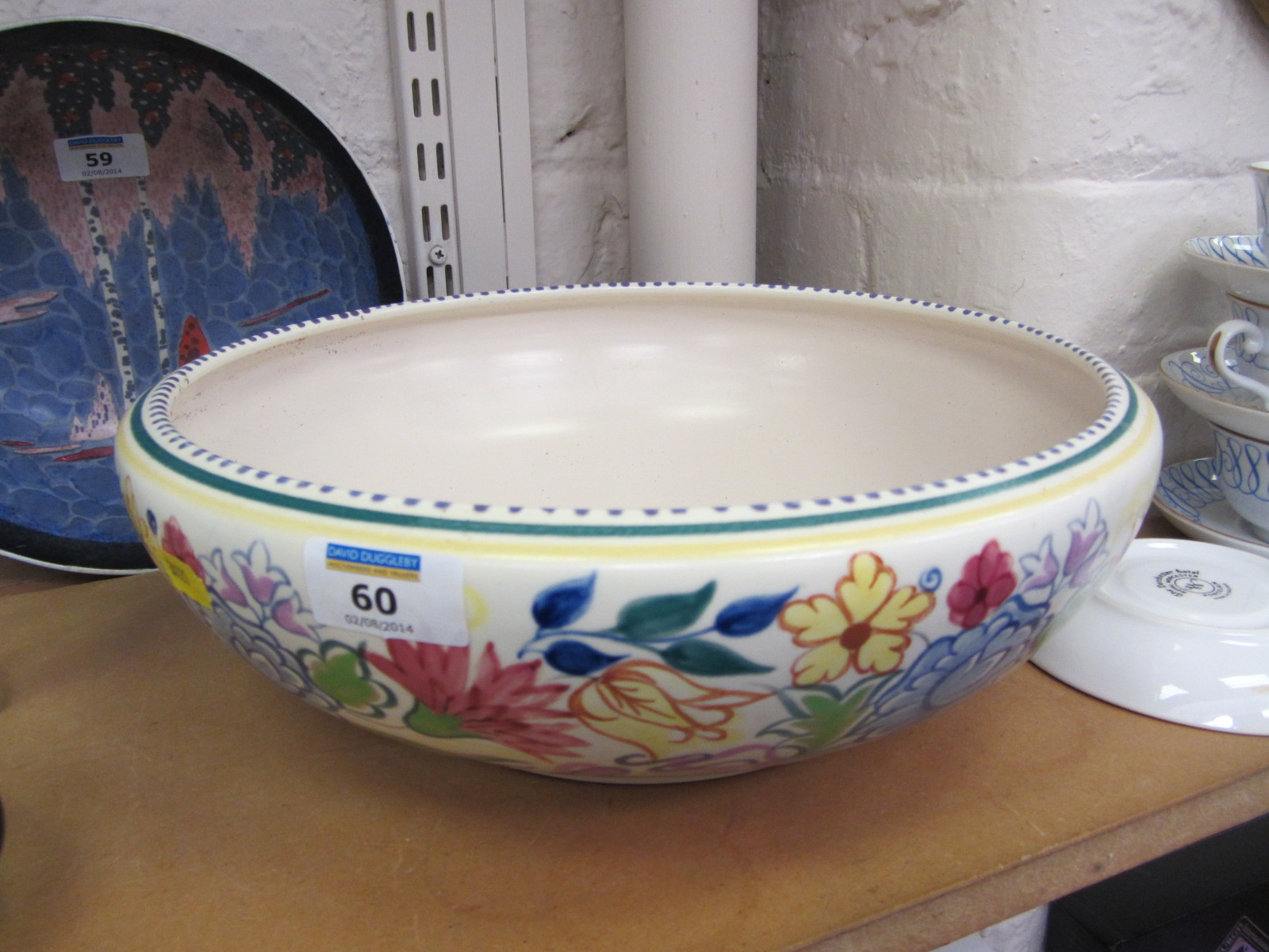 Large Poole pottery bowl, dia. 34cm