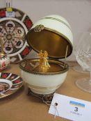 Faberge Limoges 'Wedding' Imperial Egg serial no. 66, boxed with certificate