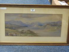 'Craignish Bay, Argyleshire' watercolour signed by George Fowler Jones and dated 1864