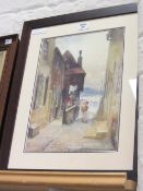 Tin Ghaut Whitby, watercolour signed and dated James Moore '07  36cm x 27cm