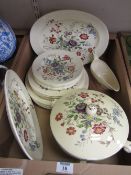 Quantity of Copeland Spode 'Royal Jasmine' dinner service - six place settings in one box