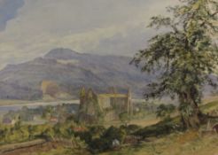 William James Boddy (British 1832-1911): 'Tintern Abbey', watercolour titled and dated July 19th