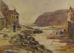 James William Booth (Staithes Group 1867-1953): Staithes, watercolour signed  26cm x 35cm 
DDS -
