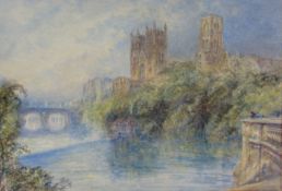 Mary Weatherill (British 1834-1913): 'Durham', watercolour unsigned, attributed and titled verso