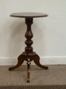 Victorian mahogany circular pedestal table, H75cm