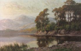 Sidney Valentine Gardner (British 1869-1957): Tranquil Lakeland scene, oil on canvas signed 60cm x