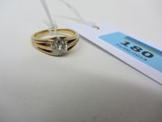 Cushion cut diamond ring approx 1.6 carat tested to 18ct